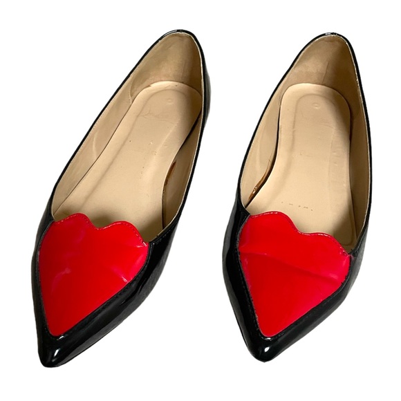 Christian Louboutin Cora Front Heart Flats 40 - Picture 2 of 11